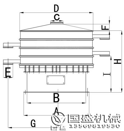 塑料振動篩尺寸圖 塑料振動篩尺寸圖